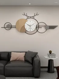 Wall Clocks Modern Creative Clock Living Room Hallway Mute Watches Indoor Nordic Fashionable Large Decoration Hanging Pendant