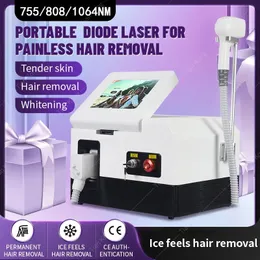 Hot Diode Hair Removal Machine Professional CE Godkännande Cold 755nm 808nm 1064nm Hårborttagning Maskin för salong