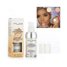 Inne produkty zdrowotne TLM Magic Flawless Foll Foundation Cream 30 ml makijażu Zmień TON SKÓR TOON CILET Just Blend Dhny1