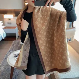 Classic designer cashmere warm scarf Winter Imitation Cashmere Scarf Air-conditioned Room Long Style Overlay with Double Sided Shawl Warm Live Broadcast