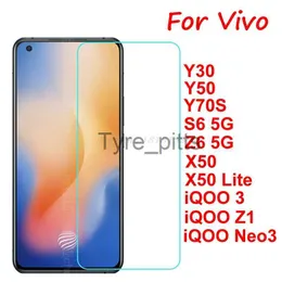 Protetores de tela de celular vidro temperado para vivo x50 lite y70s iqoo 3 z1 neo3 protetor de tela filme frontal em vivo y30 y50 s6 z6 vidro protetor de tela x0803