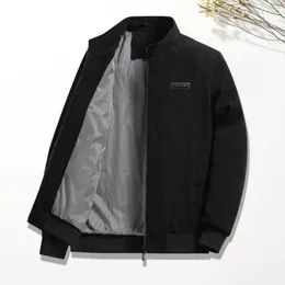 Herrjackor Corduroy Coat Stylish Jacket Stand Collar Long Sleeve Picket Packet för vårens höst med sidofickor Basic