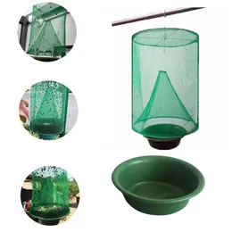 Fly Kill Pest Control Trap Tools Reusable Hanging Fly Catcher Flytrap Zapper Cage Net Garden Supplies 24*33CM