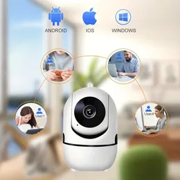 Câmera IP WiFi Monitor de bebê 1080P Câmeras de segurança CCTV internas Vigilância por vídeo AI Rastreamento automático Câmera doméstica sem fio Alexa
