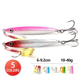 Baits Lures 1PCS Metal Cast Jig Spoon 1040g Shore Casting Jigging Fish Sea Bass Lure Artificial Bait Tackle SwimBait Fishing Pesca 230802