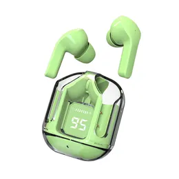 B35 fone de ouvido bluetooth transparente fones de ouvido sem fio fones de ouvido sem fio controle de toque à prova d'água com estojo de silicone fone de ouvido