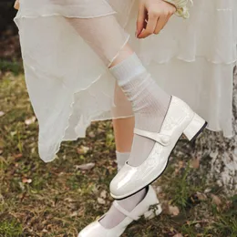 Meias femininas Luxo Soild Cor Branco Preto Fino Harajuku Transparente Qualidade Bonito Renda Verão Doce Designer Malha Menina Japonês
