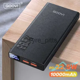 Wireless Chargers QOOVI Power Bank 10000mAh PD 20W Fast Charging Powerbank External Battery Charger For iPhone 13 Pro Xiaomi Huawei P40 PoverBank x0803