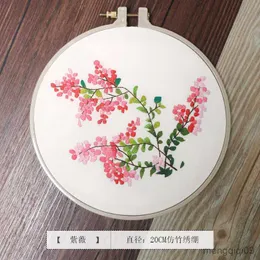 Produkty w stylu chińskim Flower Chin Chińskie zestawy haftowe dla początkującego DIY Iglework Cross Stitch Swing Art Dekoracja Dekoracja Spotkaj prezenty R230803