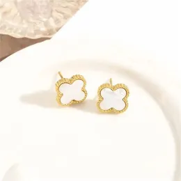 Jewelry women luxury earrings gold earrings clover earring Sweet designer earrings letters cute Four-leaf Clover engagement earrings Multiple options