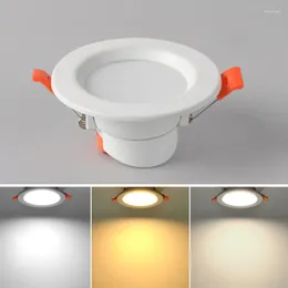 천장 조명 2PCS/AC200-240V 5/8/12/18W 디자이너 LED LED LIGTH LAMP DISK MINI DOWNLIGHT 플래던트 램프 홈 실내 원형 스포트 조명