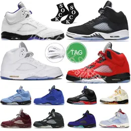 2024 Dunks on Mars Jumpman 5s мужская баскетбольная обувь Concord от Noir Racer Blue Green Bean Raging Bull Unc Blue Bird Oreo Jade Horizon Sports Sport