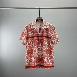 Camicie da uomo con stampa tigrata a fiori moda Camicie hawaiane a maniche corte con bottoni casual Camicie eleganti da spiaggia estive As33