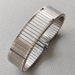 Cinturini per orologi Cinturino elastico in acciaio inossidabile 304L Cinturino in metallo 16-22mm Larghezza regolabile Accessori per bracciale di espansione elasticizzata