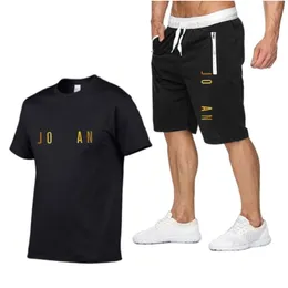 Men'S Tracksuits Fashion Designer Letter Print Set Men 2021 Summer Tracksuit Sweatshirt Add Beach Shorts Sets Mens Casual T-Shirts S Dhwvw