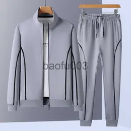 Men's Tracksuits Spring Plus Size Sports Suit Baseball Collar Cardigan Suit Casual Solid Color Stitching Men Sets Los Hombres Conjuntos L-7XL J230803