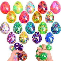 Decompression Toy 6 12PCS Easter Eggs Colorful Water Beads Stress Relief Balls Sensory Fidget Toys for Kids Adults Basket Stuffers Party Favors 230802
