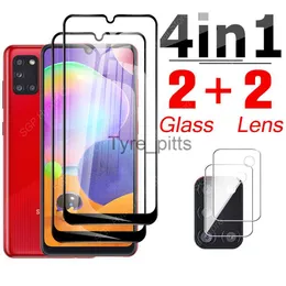 Cell Phone Screen Protectors 4-in-1 Screen Protector Protective Glass On The For Samsung Galaxy A31 M31 M31s A3 1s M3 A 3 1 31 31s Camera Lens Tempered Film x0803