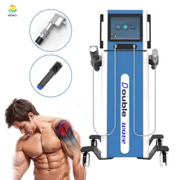 Vertical Dual Channel ESWT Physical Therapy Pain Relief ED Treatment Shock Wave Equipment Erectile Dysfunction Shockwave Device