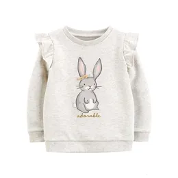 Hoodies Sweatshirts Jumping Meters Ankomst Bunny For Girls Autumn Spring Clothes Cotton Children Säljande sporttröjor 230802