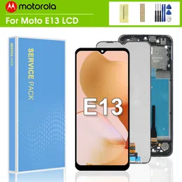 6.5 "Оригинал для Motorola Moto E13 ЖК -дисплей сенсор датчик экрана дигизитер сборочный запасной запасные детали для ЖК -экрана Moto E13