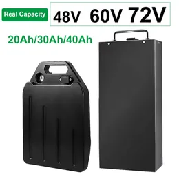 48V 60V 70V 20ah 30ah 40ah Motociclo elettrico Batteria al litio impermeabile 18650 CELL 300-1800W uso per Citycoco Scooter Bicycle