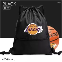 Strap Pocket Drawstring Backpack For Men And Women's Travel Waterproof Storage Bag Fitness Training Basketball