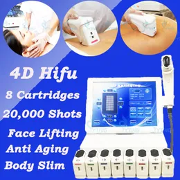 Bärbar 4D HIFU Anti Aging Beauty Beauty Equipment Wrinkle Borttagning Body Slimming Skin Firming Fat Borting Machine