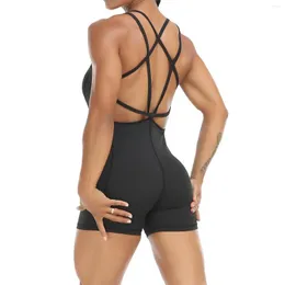 Conjuntos ativos ioga recolocar a beleza feminino de macacão sem mangas de mangas ones sports esportes de fitness sportswear 2023 calças curtas calças curtas
