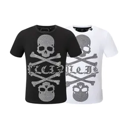 PLEIN BEAR T SHIRT Mens Designer Tshirts Brand Clothing Rhinestone PP Skull Men T-SHIRT redonda decote SS STONES Clássico Hip Hop Streetwear Tshirt Top Tees PP2145