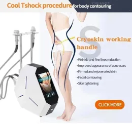 Beauty Items 2 IN 1 T Shock Cryo-Facial Body Tshock Slimming Machine Face Body Cooling Device Professional Skin Cool Device Portable