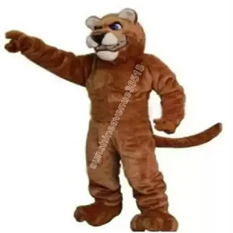 Professionelles Leopard-Panther-Katze-Cougar-Maskottchen-Kostüm, Top, Cartoon-Anime-Thema, Charakter, Karneval, Unisex, Erwachsene, Größe, Weihnachten, Geburtstag, Party, Outdoor-Outfit