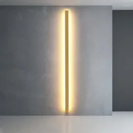 Wall Lamp Golden Minimalist LED Lamps For Restaurant Bedroom Bedside Rectangles Indoor Lighting Roon Decor Lights Luminaire