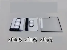 Tempererad glaspremiumkamera Lens Screen Protector för Samsung Zflip5 Z Flip 5 Z Fold 5 Zfold5 Silk Black Mobile Films Films Film