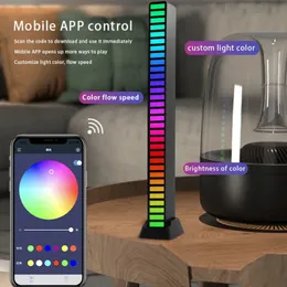 RGB Lamp LED -striplampor Pickup Ljus Sound Control Lamp Ambient Light Smart App Control Music Rhythm For Game Desktop Light Light