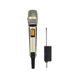 Microfones 2 -kanaler UHF Microfone SEM Frequency Karaoke Paty Speech Church Club Handeld Dynamic Professional Mic Micphone for Party