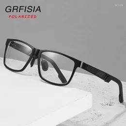 Sunglasses GRFISIA Blue Light Blocking Glasses Men Women Fashion Computer Gaming Anti Eyestrain Al-Mg Metal Frame Ultra A91