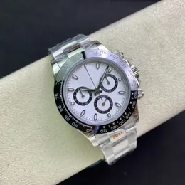 디자이너 남성용 시계 40mm 자동 시계 기계식 흰색 다이얼 스테인리스 스틸 스트랩 사파이어 미러 ST9 클래식 접이식 버클 Montre De Luxe Watch