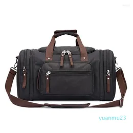 야외 가방 남성용 고품질 캔버스 여행 이동 대용량 두꺼운 내구성 강한 단일 어깨 메신저 핸드백