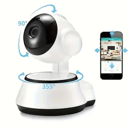 Câmera de segurança doméstica sem fio V380PRO com detecção de movimento, visão noturna, áudio bidirecional e visualização de smartphone - perfeita para monitoramento de bebês e vigilância interna