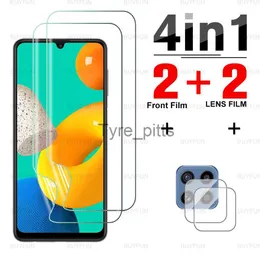 Mobiltelefonskärmsskydd Fullt omslag Front Hydrogel Soft Film för Samsung Galaxy M32 HD -skärmskydd för Samsung M12 M42 5G M51 M21 M02 Kamerafilm X0803