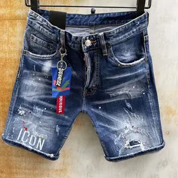 Short Jeans Mens Uomo Knee Jean Casual Masculino Designer Calças Denim Designer de Luxo Jeans Rasgados Womens Jeans Roxo Roupas de Verão CXD2308034