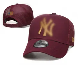 List do projektowania mody New York Men Hats Baseball Cap Ball Caps for Man Woman Regulowane kubełko czapki kopuły najwyższej jakości czapka n14