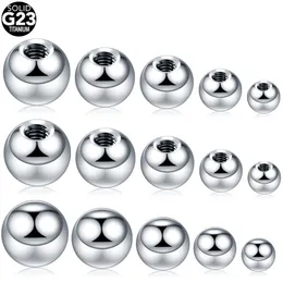 مجوهرات Labret Piercing Jewelry 50pcslot G23 تبديل كرات البلاغ الملحقات لـ Nipple Navel Longue Ewring Piercings Body 230802