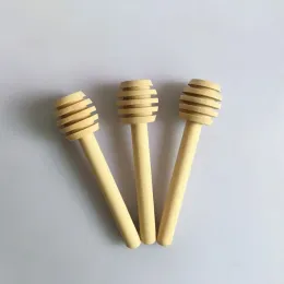 Miodowe mieszanie rączki mieszanie słoika łyżka praktyczna 1pc drewniana dipper długie patyki dostarczanie narzędzi do kul