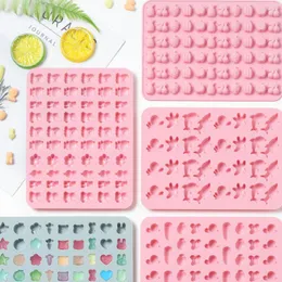 Baking Moulds Kinds Silicone Mold Dropper Grids Gummy Animal Fondant Chocolate Candy Mould Cake Decorating Tools Resin Art