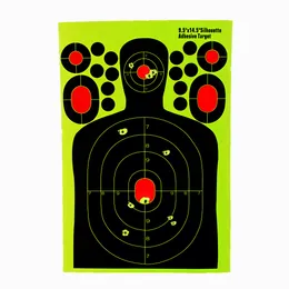 Splash Effect of Humanoid Shooting Target Paper Fluorescent Adhesive Hunting Training HW84