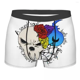 Cueca Soul Eater Death The Kid Men Cueca Anime Boxer Shorts Calcinha Engraçada Respirável Para Homme