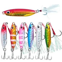 الطعوم السحر المعدني لقطات الصيد 10g 15g 20g 30g 40g الشاطئ صب swimbait vib ملعقة السمك