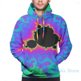 Men's Hoodies Mens Sweatshirt For Women Funny The Mandelbrot Set In Green Print Casual Hoodie Streatwear